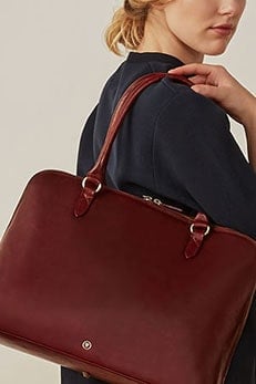 ladies leather business bag