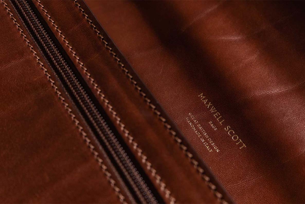 high-end premium italian leather luggage