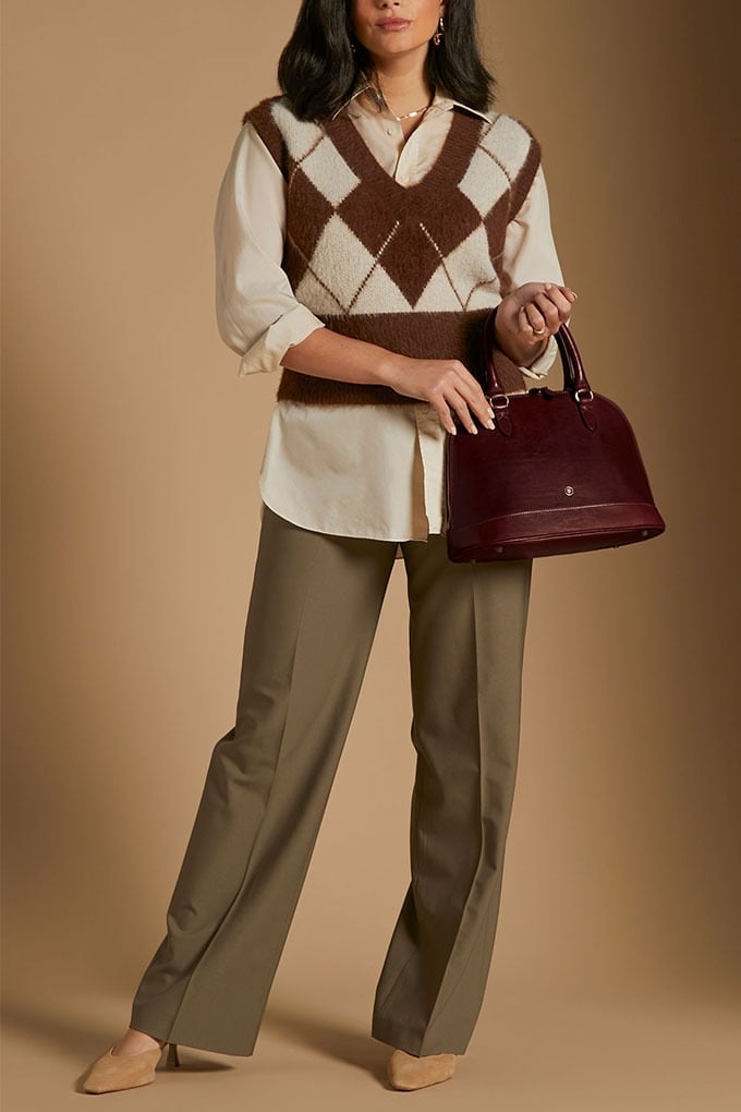 luxury italian leather handbag