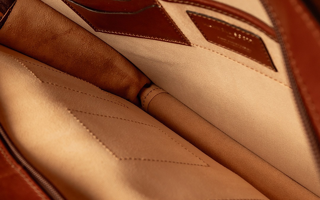 raw leather lining