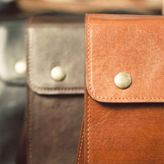 luxury Italian leather hides